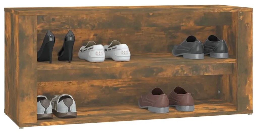 Sapateira 100x35x45 cm derivados de madeira carvalho sonoma