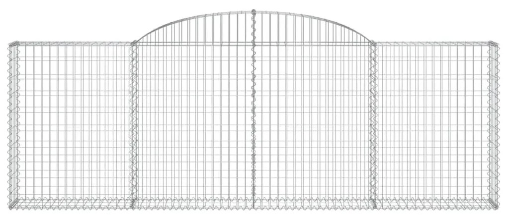 Cestos gabião arqueados 12pcs 300x30x100/120 ferro galvanizado