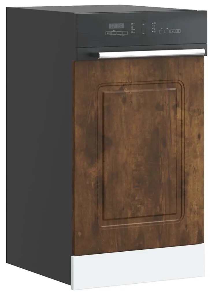 vidaXL Painel máquina lavar louça Kalmar 45x1,5x67 cm carvalho fumado