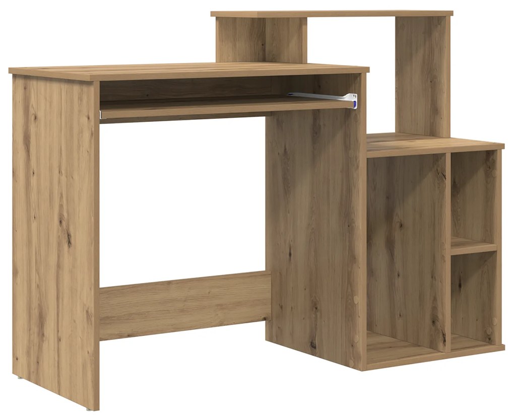 mesa com Armazenamento Carvalho Artesanal 120.5x44x88.5 cm Madeira Der