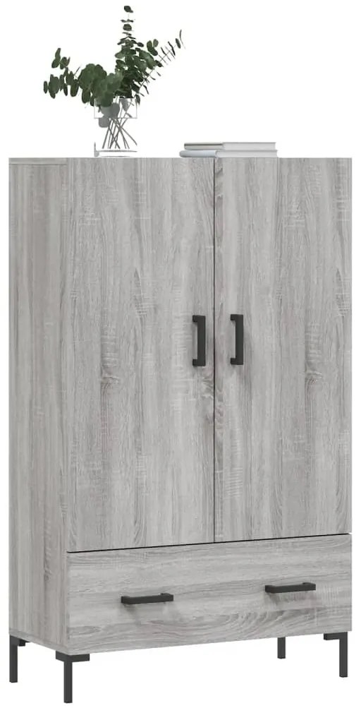 Armário alto derivados de madeira 69,5x31x115cm cinza sonoma