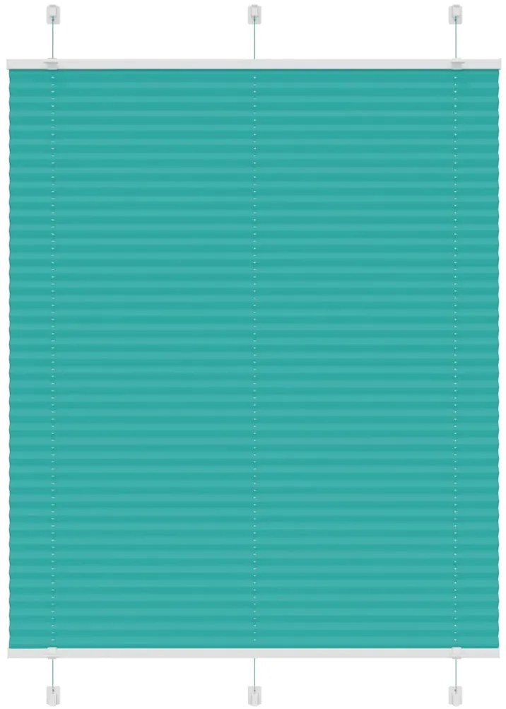 Gasolina verde Plissada Cega 110x150 cm Largura Tecido 109,4cm
