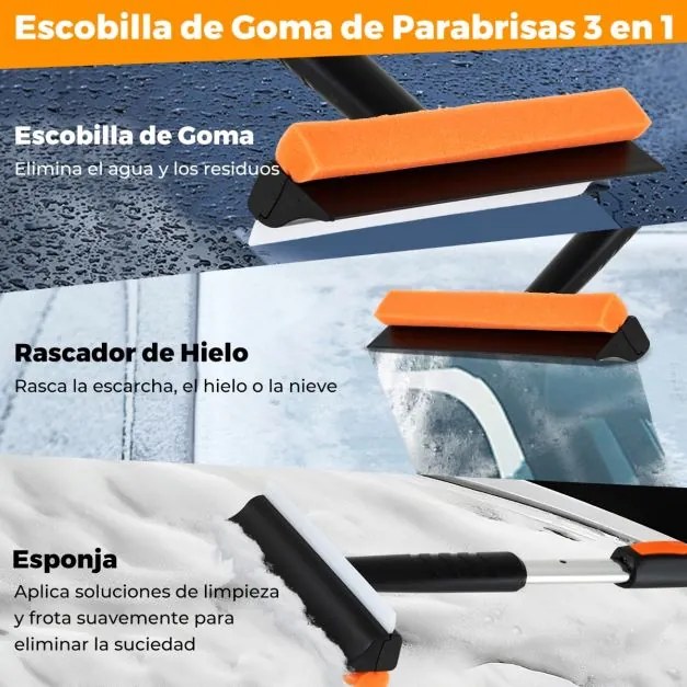 Conjunto de limpeza para automóveis com 10 peças, incluindo escovas, cabo retrátil, esponja de polimento e cabeças de esfregão sem riscos para veículo
