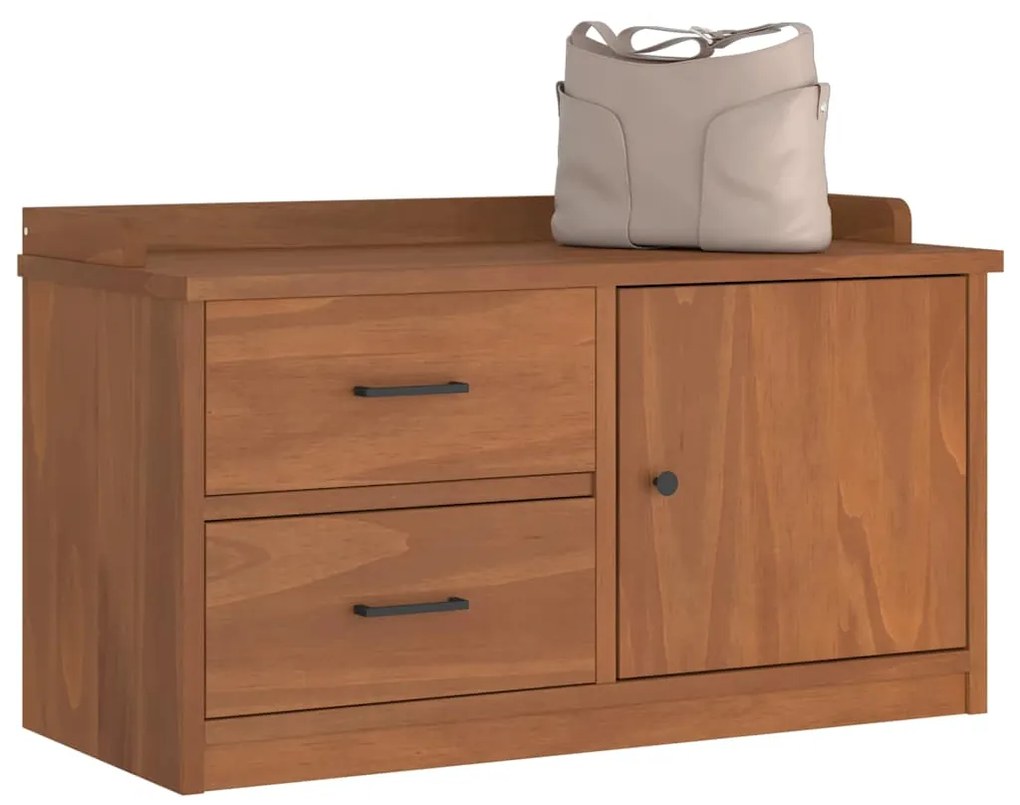 vidaXL Banco de entrada SANDNES 87x40x50 cm pinho maciço