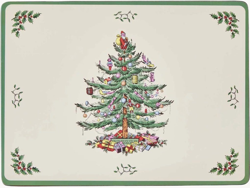 Individuais de mesa grandes Christmas Tree Pimpernel, conjunto de 4