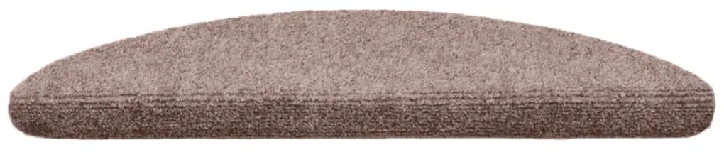 Tapetes de escada adesivos 20 pcs 56x17x3 cm creme