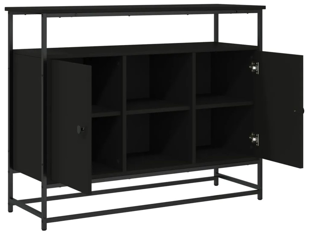 Aparador 100x35x80 cm derivados de madeira preto