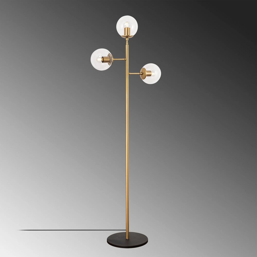 Candeeiro de Pé Atmaca – Dourado Brilhante – 57 x 22 cm