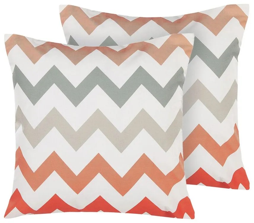 Conjunto de 2 almofadas de jardim 45 x 45 cm multicolor LAGARO Beliani