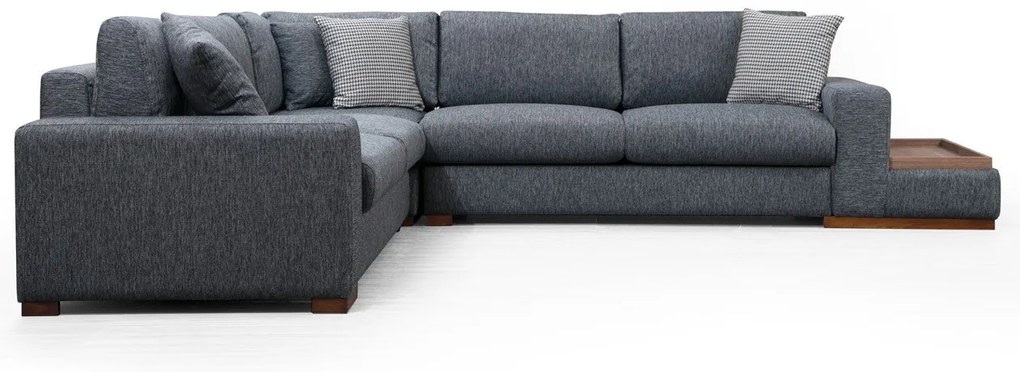 Sofá de Canto "Loop" – Cor Antracite – Medidas 282 cm x 323 cm x 95 cm