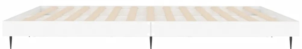 Estrutura de cama 160x200 cm derivados de madeira branco