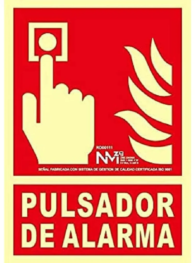 Panneau Normaluz No utilizar en caso de incendio PVC main image 1