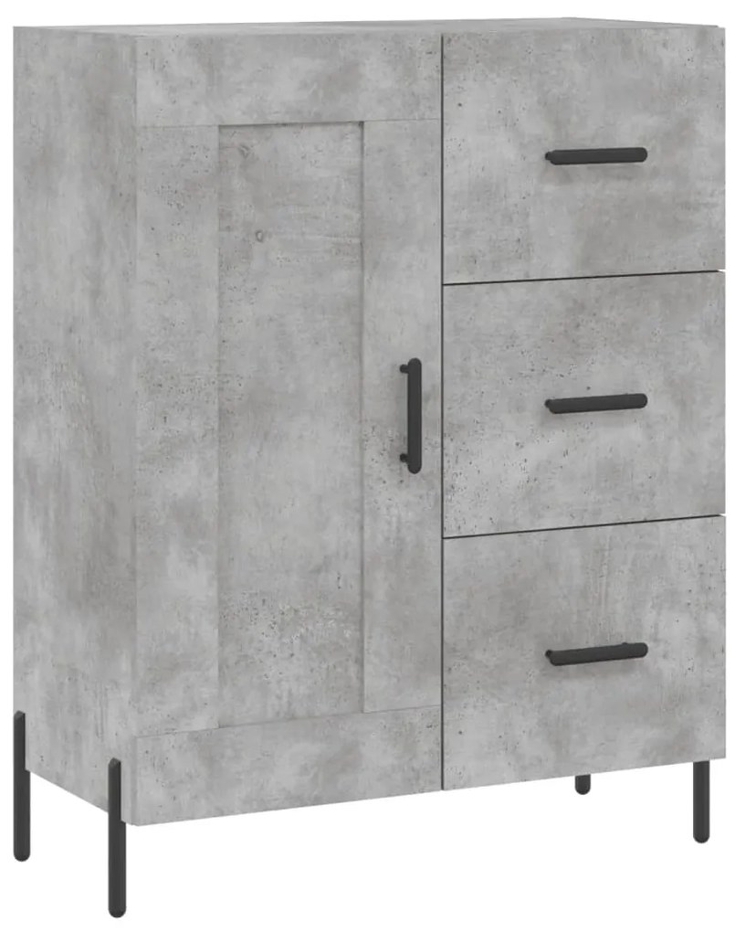Armário alto 69,5x34x180 cm derivados de madeira cinza cimento