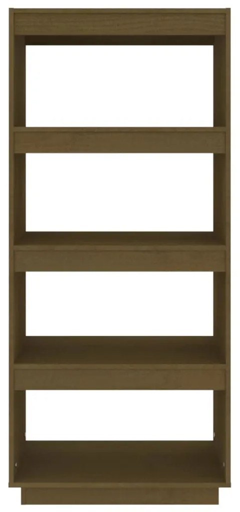 Estante/divisória 60x35x135 cm pinho maciço castanho-mel