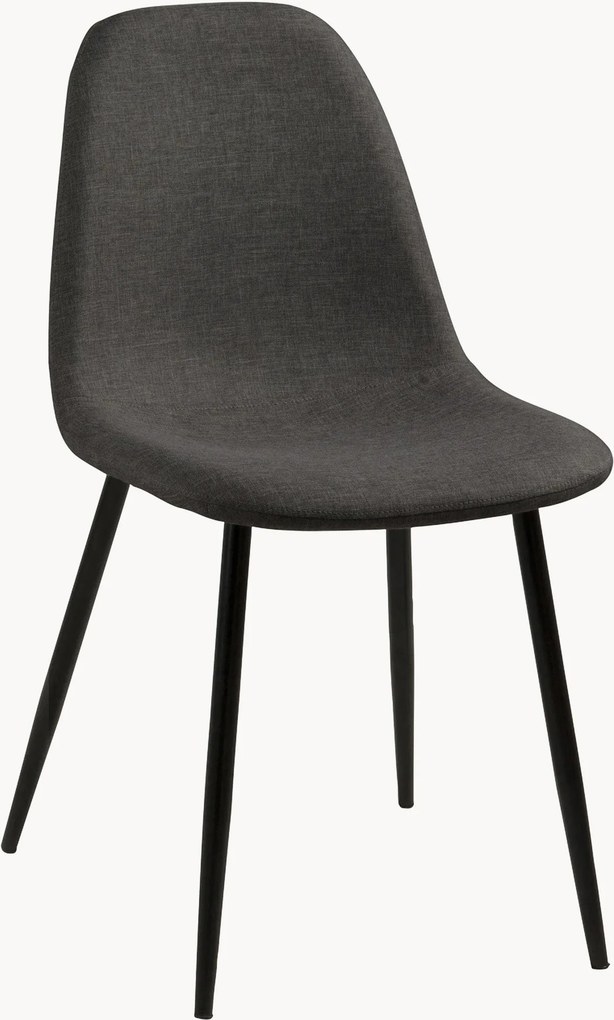 Cadeiras de jantar estofadas Wilma, conjunto de 4