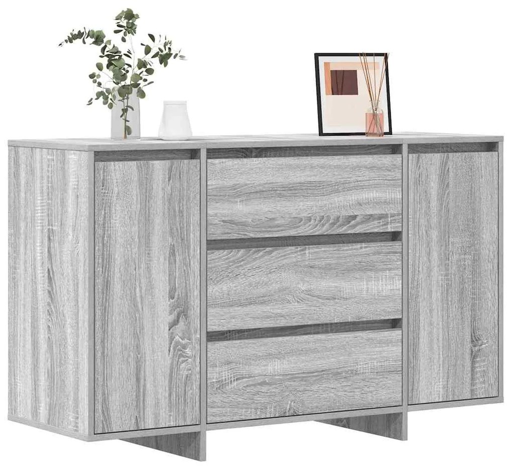 Sideboard Cinza Sonoma 120x41x75 cm Madeira de engenharia