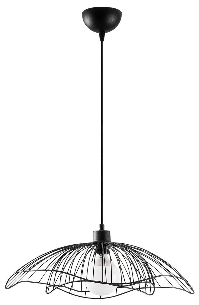 Candeeiro de Teto Farac – Preto – 50 x 50 cm