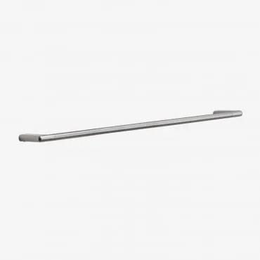 Toalheiro Adesivo De Parede Com Barra De 60 Cm Para Casa De Banho Em Aço Inoxidável Rovent Cinzento Escovado - Sklum