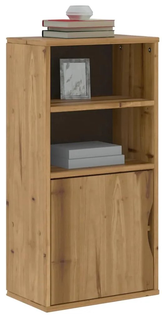 vidaXL Armário lateral ODDA 40x24x79 cm pinho de madeira maciça