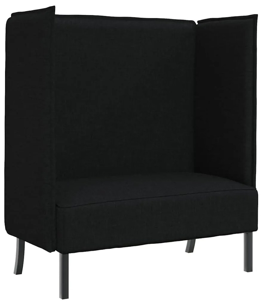 Sofá Alto Preto 109x56x121 cm Tecido