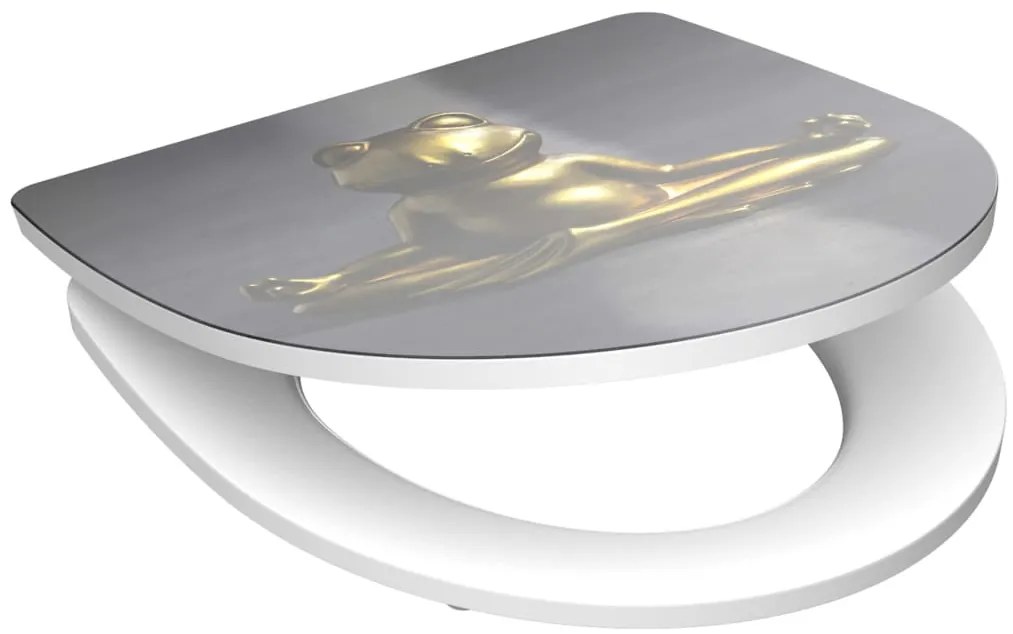 SCHÜTTE Assento sanita brilhante fecho suave RELAXING FROG duroplast