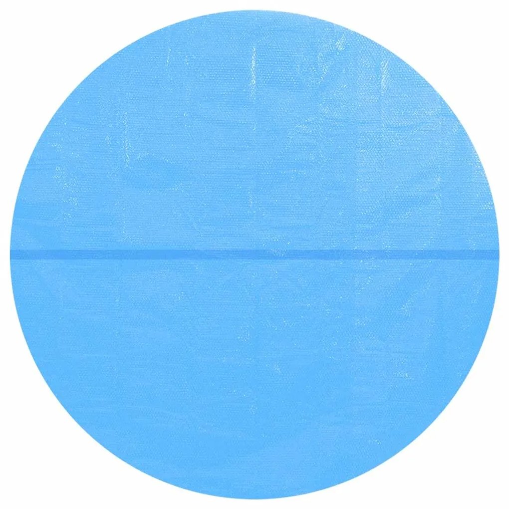 Cobertura de piscina redonda 488 cm PE azul
