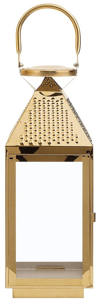 Lanterna decorativa dourada 40 cm BALI Beliani