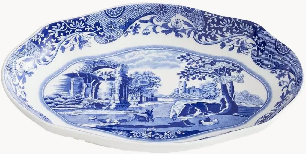 Prato de pequeno-almoço em porcelana Blue Italian