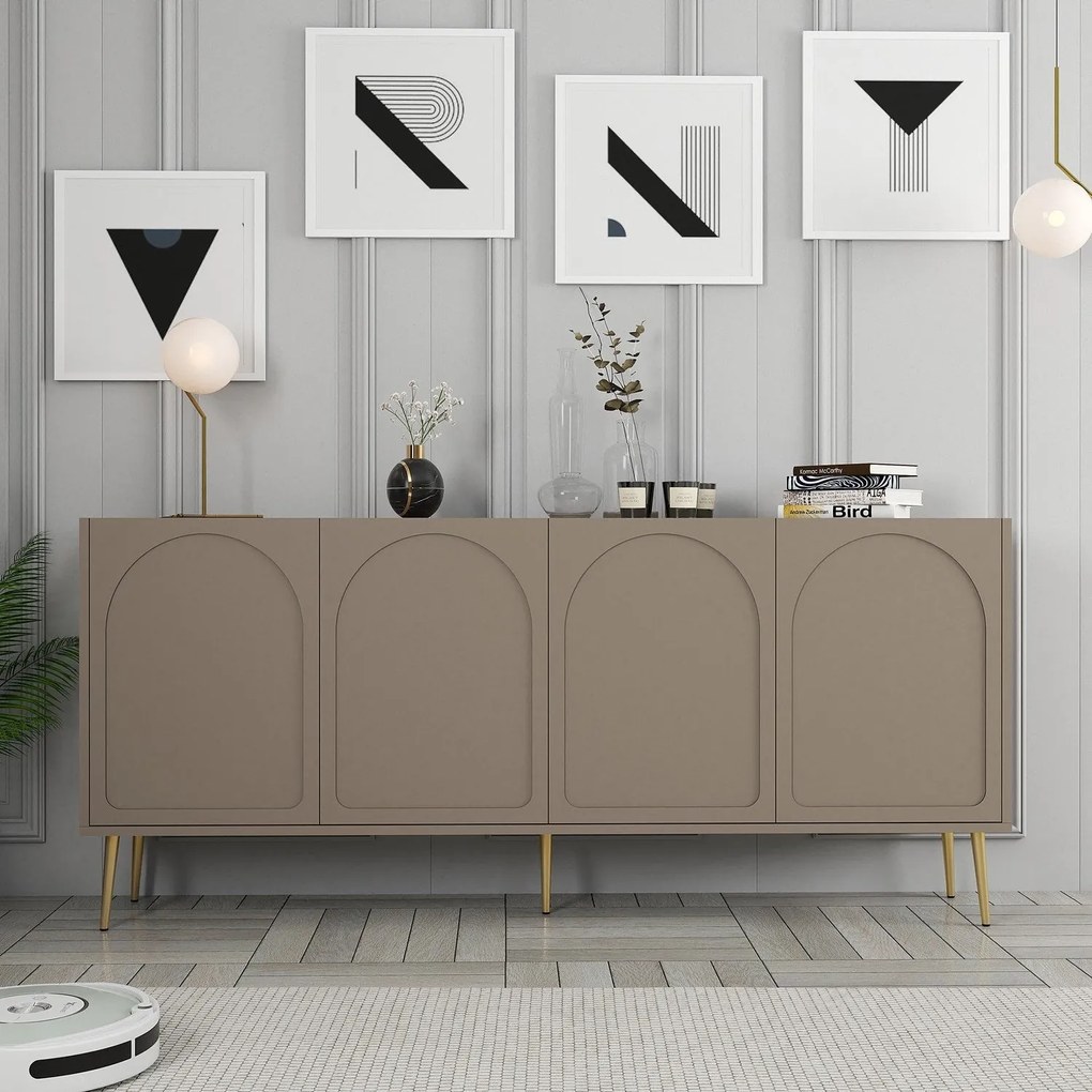 Console Lyon – Atlas Gold – 180x80x35 cm