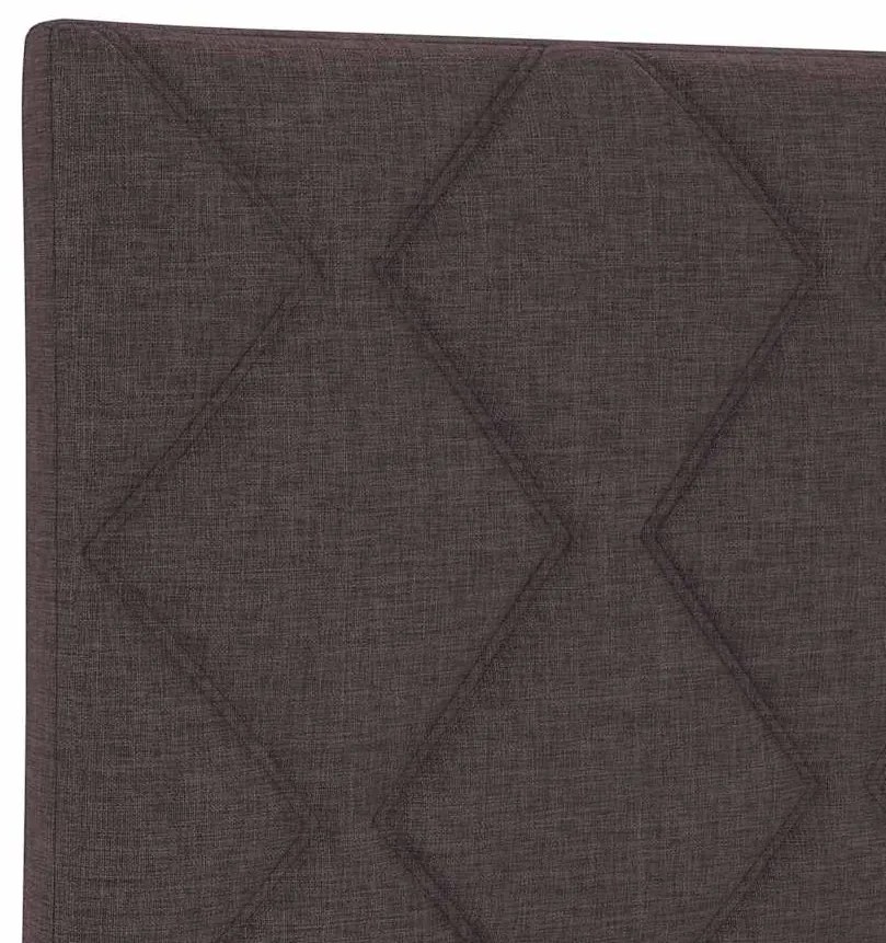 Cabeceira LED vidaXL Design Com Blocos De Diamante Marrom Escuro 160 c