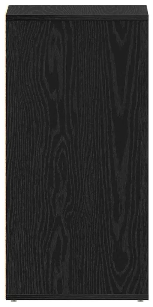 Armário de Sapatos vidaXL 2 pcs Preto Carvalho 32x35x70 cm Madeira de