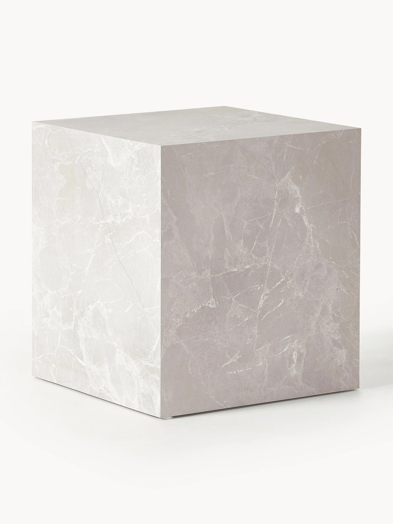 Mesa de apoio com aspeto de travertino Lesley