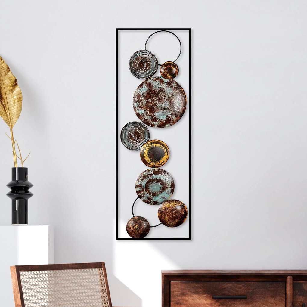 Acessório Decorativo de Parede Texturizado – Multicolor – 32 cm x 90 c