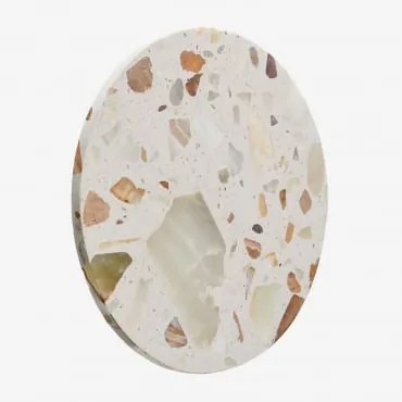 Aplique De Parede Ø20 Cm Led Em Terraço Balduina Terrazzo Bege - Sklum