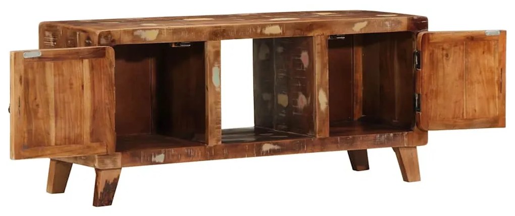 Móvel de TV 105x46x32 cm madeira recuperada maciça