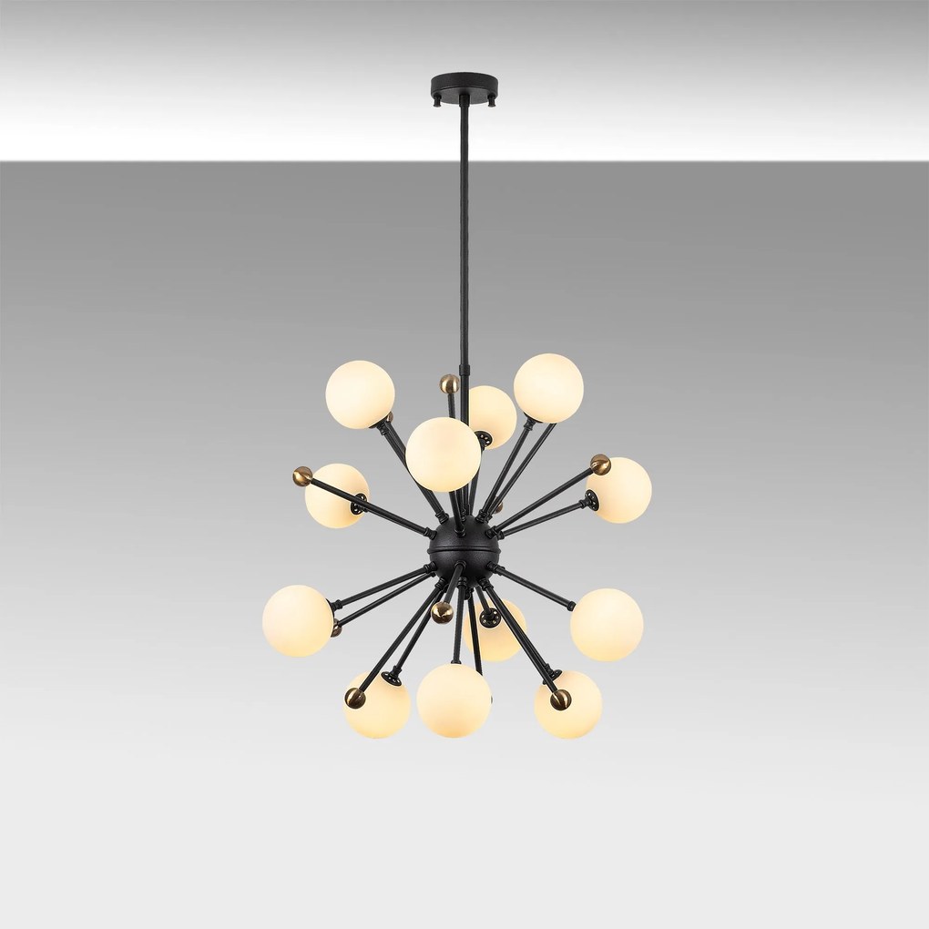 Chandelier Cavud – Preto – 60 x 60 x 68 cm
