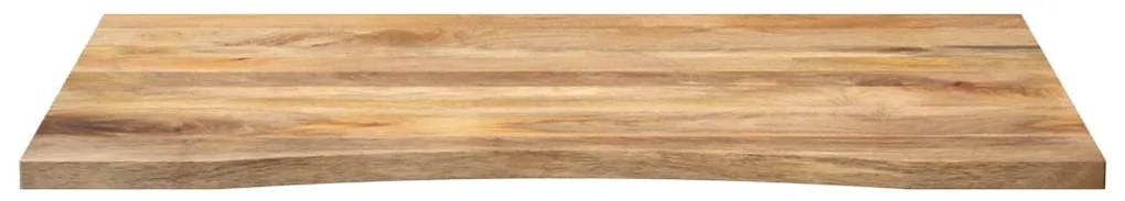 Tampo de mesa com curva 100x80x2,5 cm mangueira áspera maciça