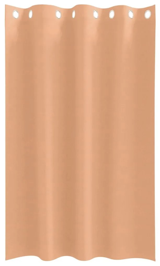 Cortinas 2 pcs Castanho-claro 175 x 140 cm Poliéster