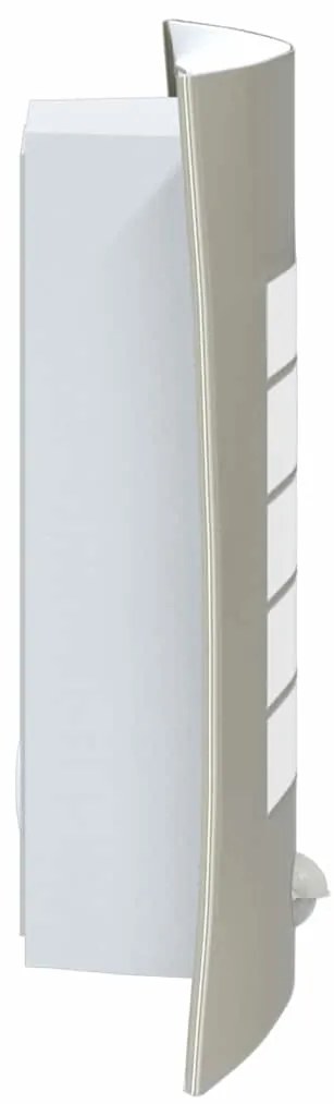Luz de Parede Externa com Sensor 2 pcs Prata Aço Inoxidável IP44