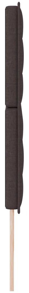 Cabeceira Design Linhas Castanha Escura 200 cm Tecido