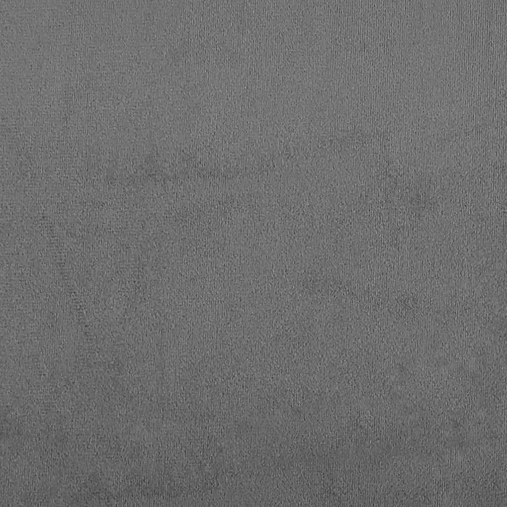 Sofá 3 lugares c/ almofadas 180 cm microfibra cinzento-escuro