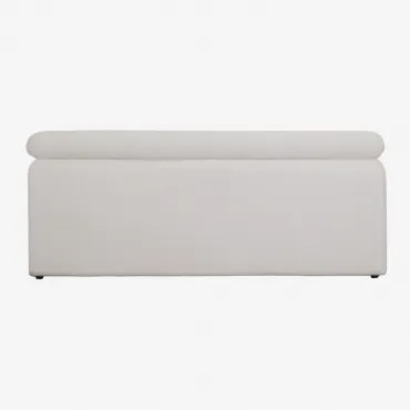 Cabeceira Estofada Cirene 240 Cm Tecido Branco & 160 Cm - Sklum