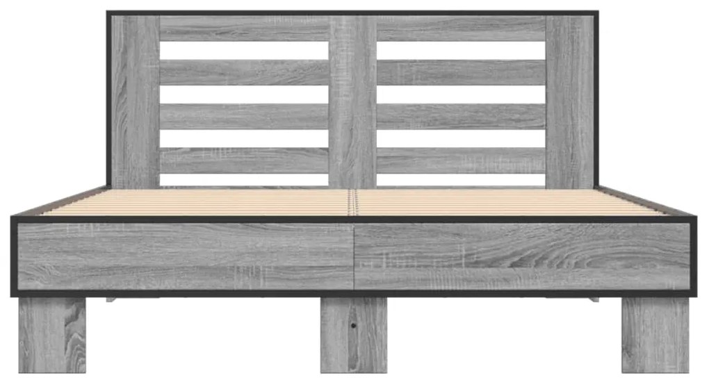 Estrutura de cama 120x200 cm derivados madeira/metal