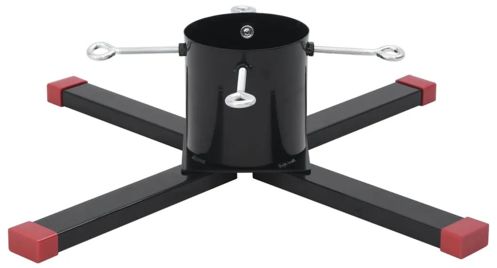 Suporte para árvore de Natal 61x61x15,5 cm preto