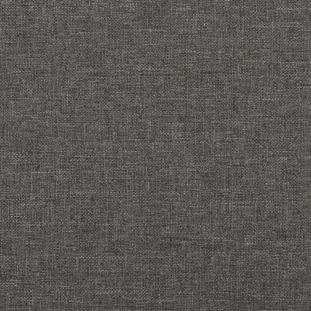 Cama com molas/colchão 80x200 cm tecido cinzento-escuro