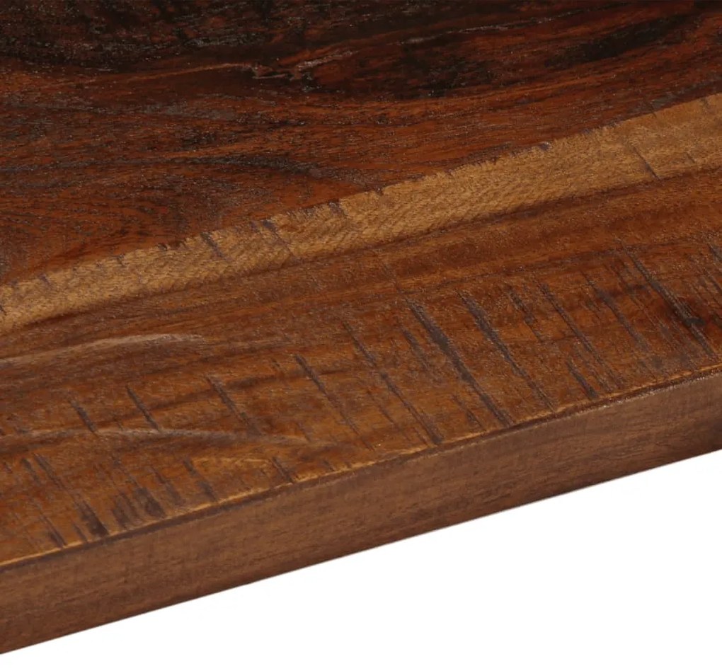 Tampo de mesa retangular 180x20x2,5cm madeira recuperada maciça