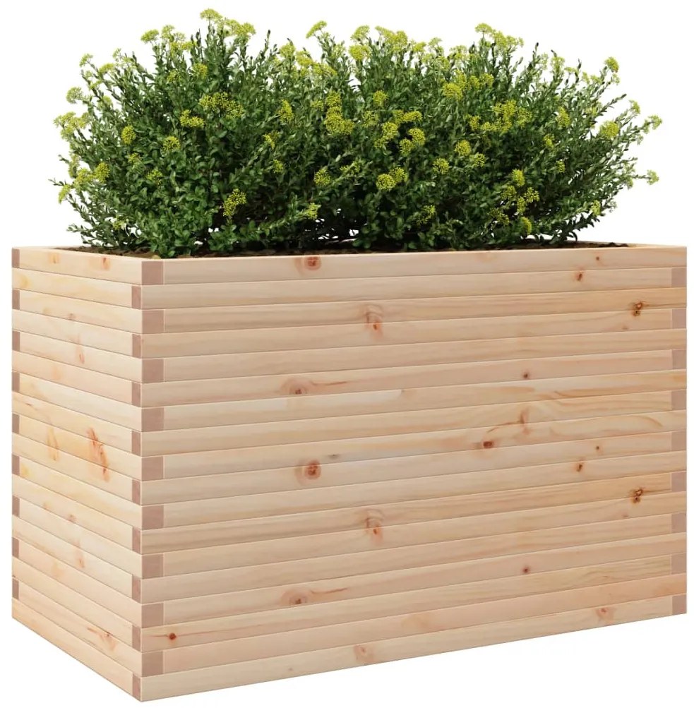 Vaso/floreira de jardim 110x60x68,5 cm madeira de pinho maciça