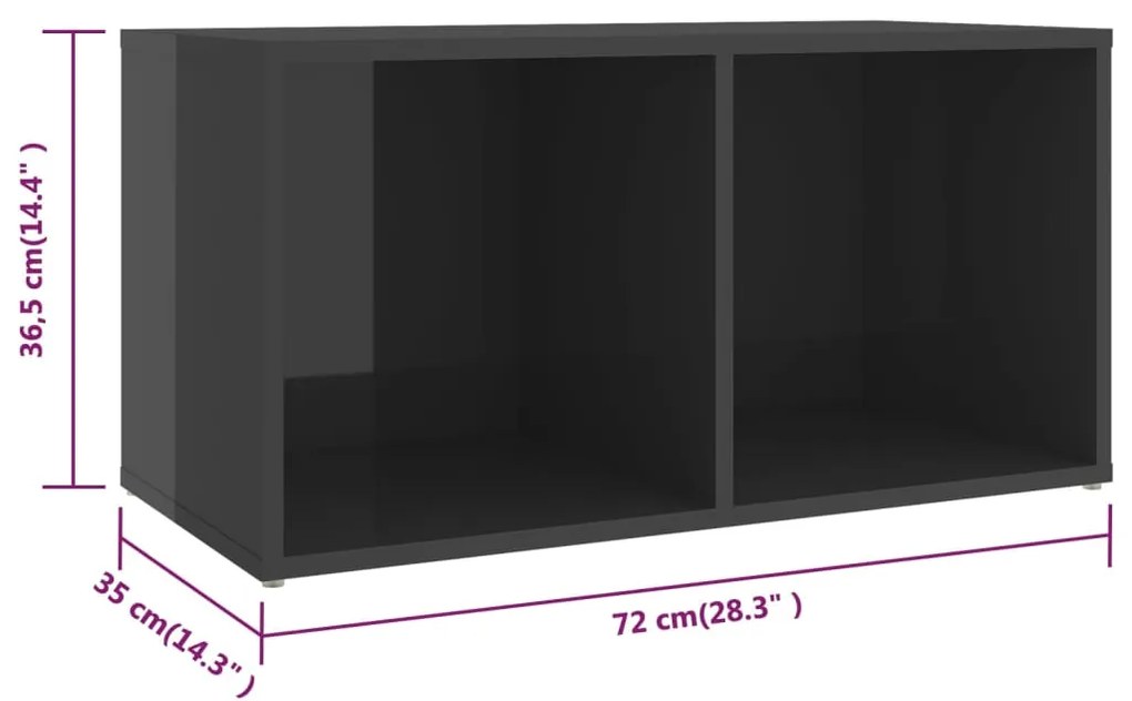 8 pcs conjunto móveis de TV derivados madeira cinza brilhante