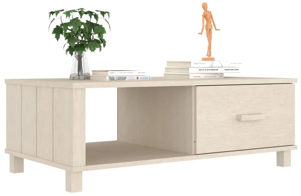 Mesa de centro HAMAR 100x55x35 cm pinho maciço castanho-mel