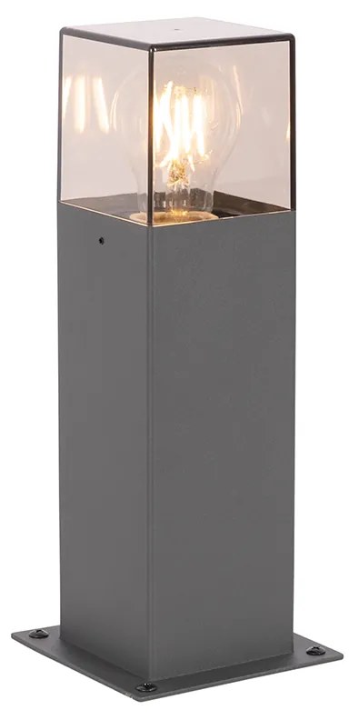 Candeeiro de pé moderno para exterior 30 cm cinzento escuro IP44 - Denmark Moderno